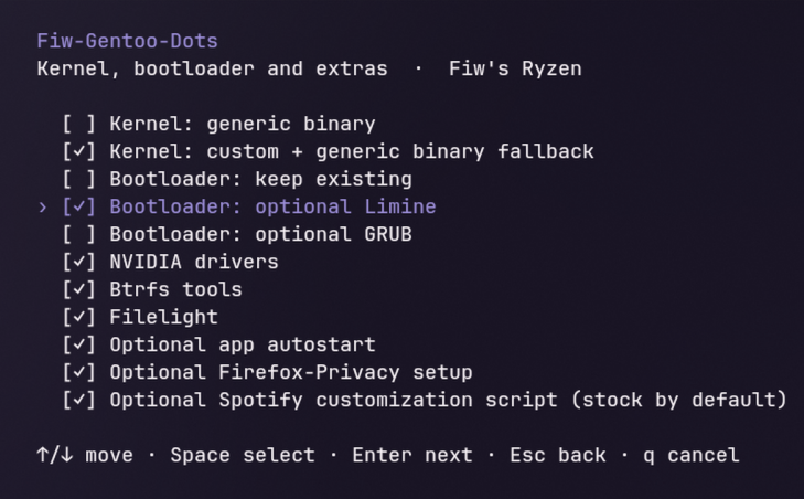 Terminal installer options
